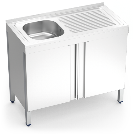 Fricosmos Fregadero Inox Serie 500 con Puertas Abatibles