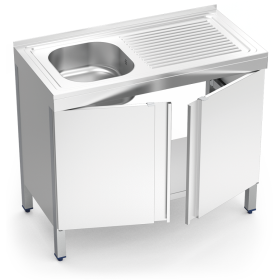 Fricosmos Fregadero Inox Serie 500 con Puertas Abatibles