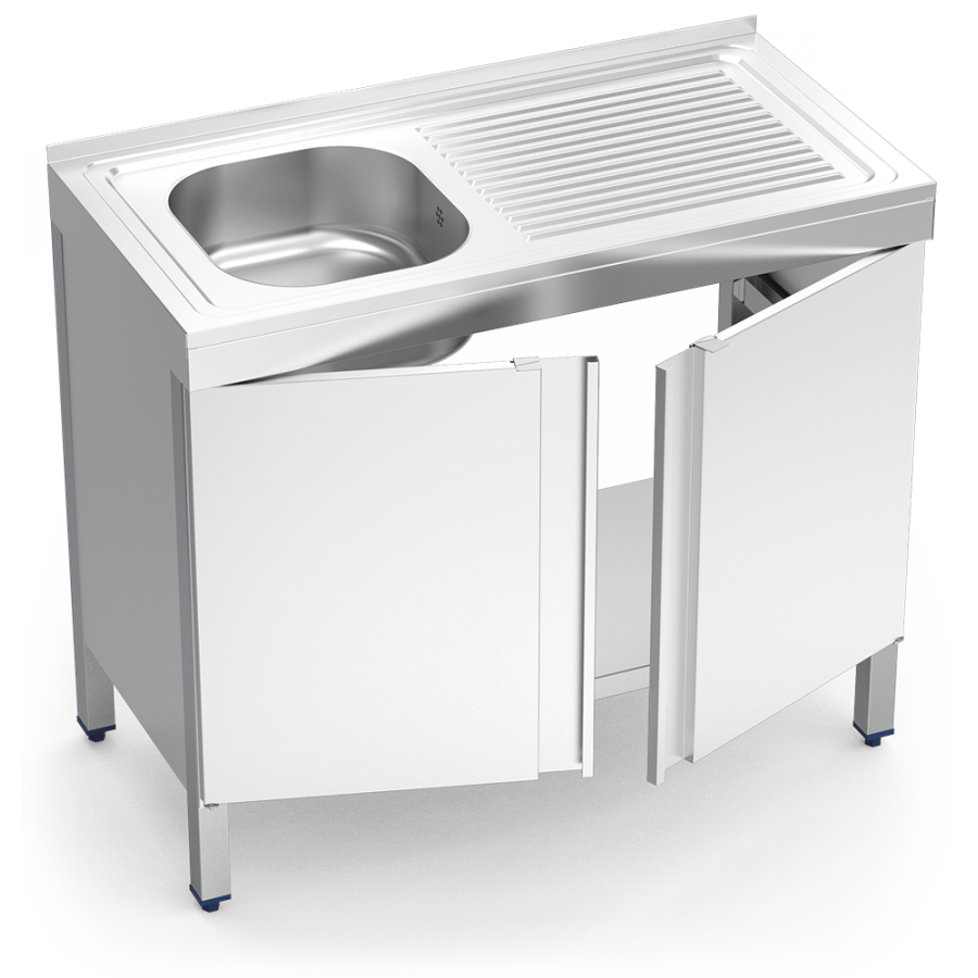 Fricosmos Fregadero Inox Serie 500 con Puertas Abatibles