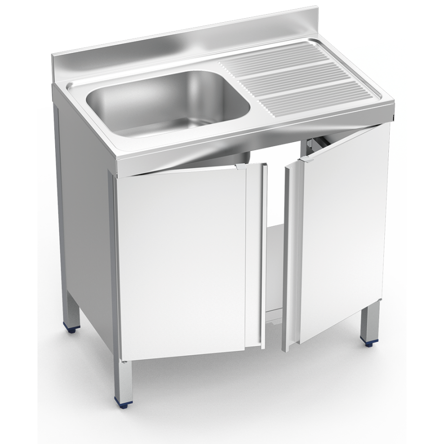 Fricosmos fregadero inox serie 600 con cubeta y escurridor