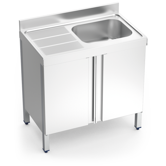 Fricosmos Fregadero Inox Serie 600 con 1 Cubeta y Escurridor