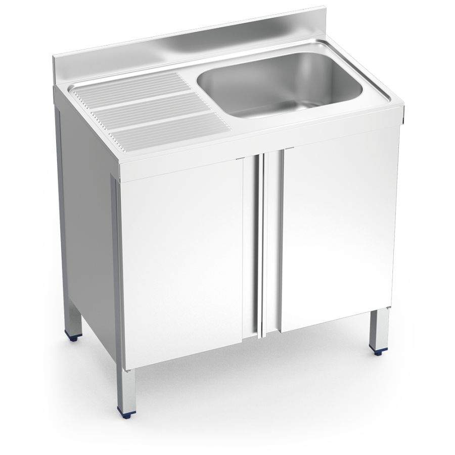 Fricosmos Fregadero Inox Serie 600 con 1 Cubeta y Escurridor
