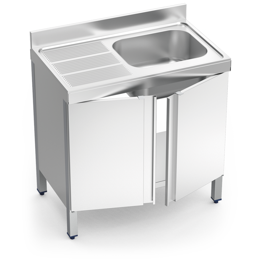 Fricosmos Fregadero Inox Serie 600 con 1 Cubeta y Escurridor