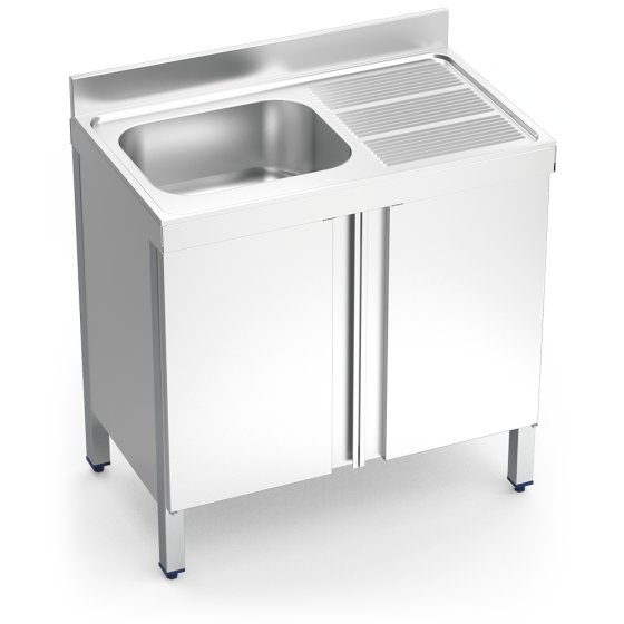 Fricosmos Fregadero Inox Serie 700 con Puertas Abatibles