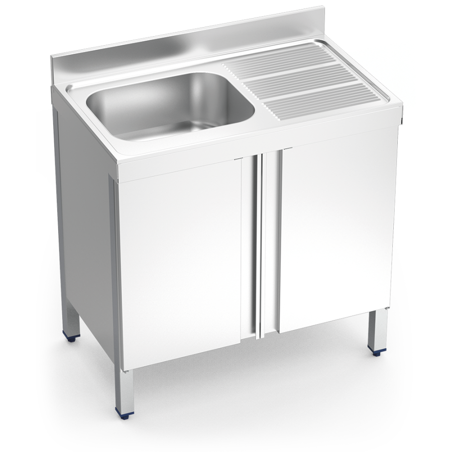 Fricosmos Fregadero Inox Serie 700 con Puertas Abatibles