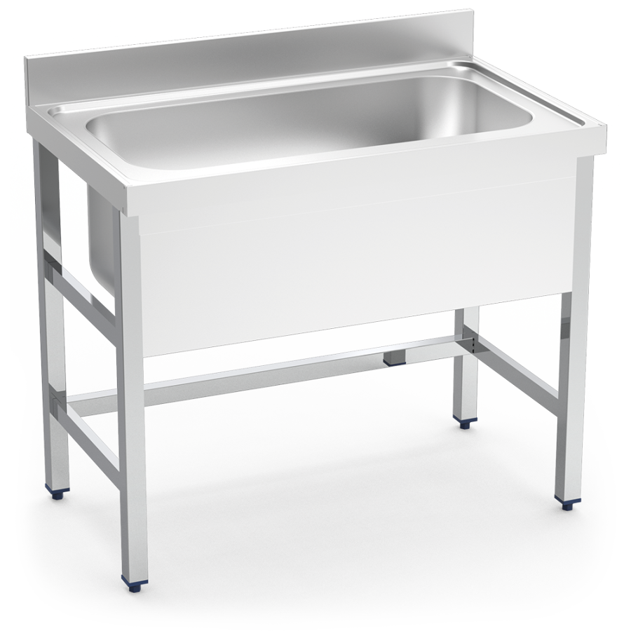 Fricosmos Fregadero Inox 1 Cubeta Gran Capacidad con Soporte