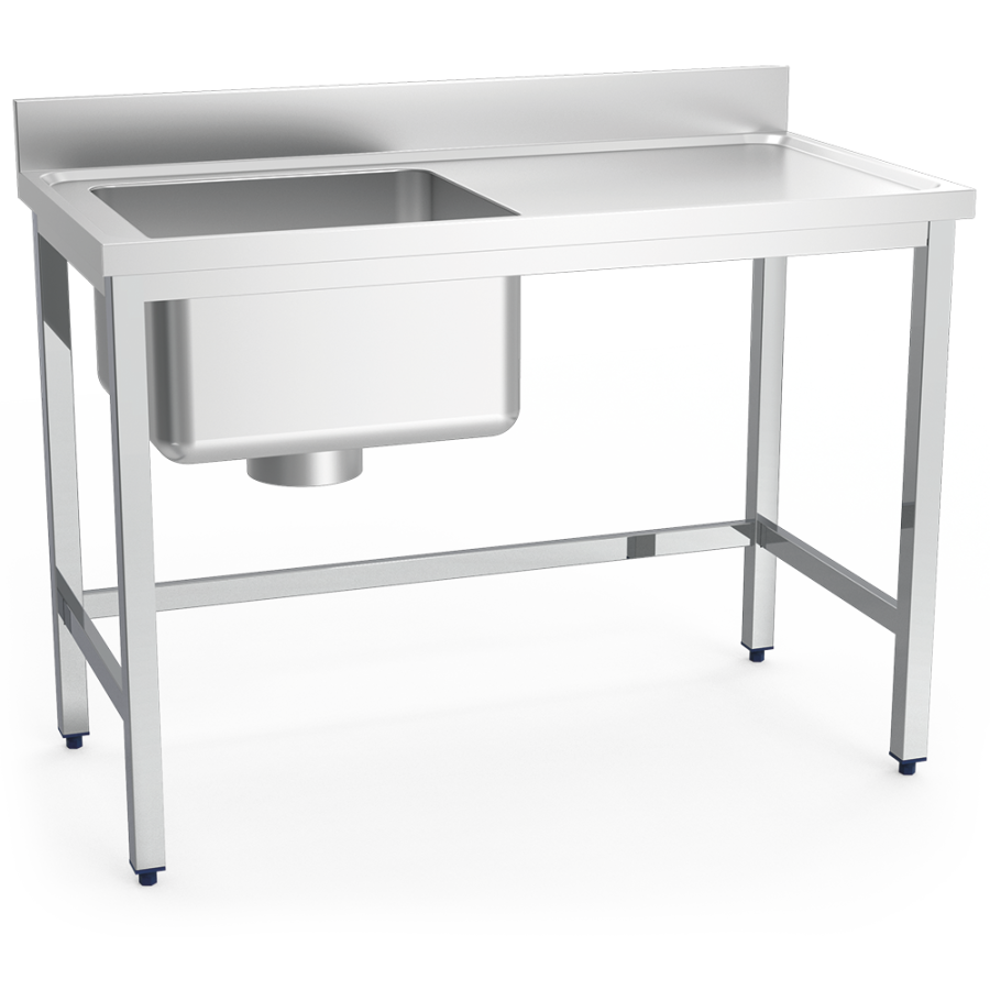 Fricosmos Fregadero Inox para Escayolas con Cubeta Izquierda