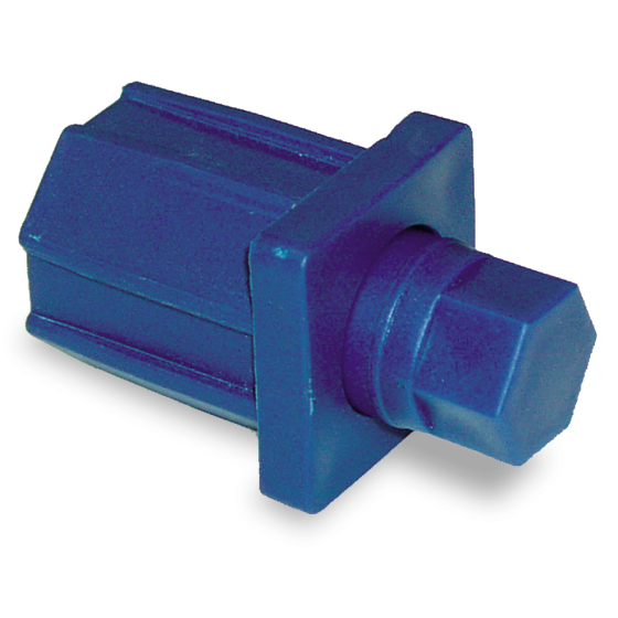 Fricosmos Taco regulable de plástico azul para tubos 40x40 mm