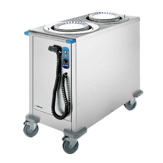 Carro Caliente Dispensador de Platos CPC2-28 - Capacidad 90 Platos