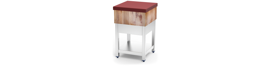 Tajos De Madera Y Polietileno Base Inox