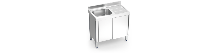 Fregaderos Inox Con Puertas Correderas