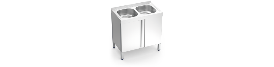 Fregaderos Inox Con Puertas Abatibles